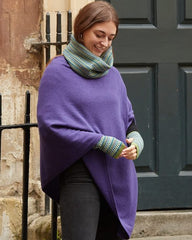 Poncho - Wood & Cashmere Blend