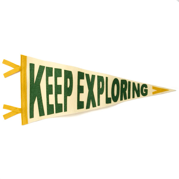 Keep Exploring Pennant Flag